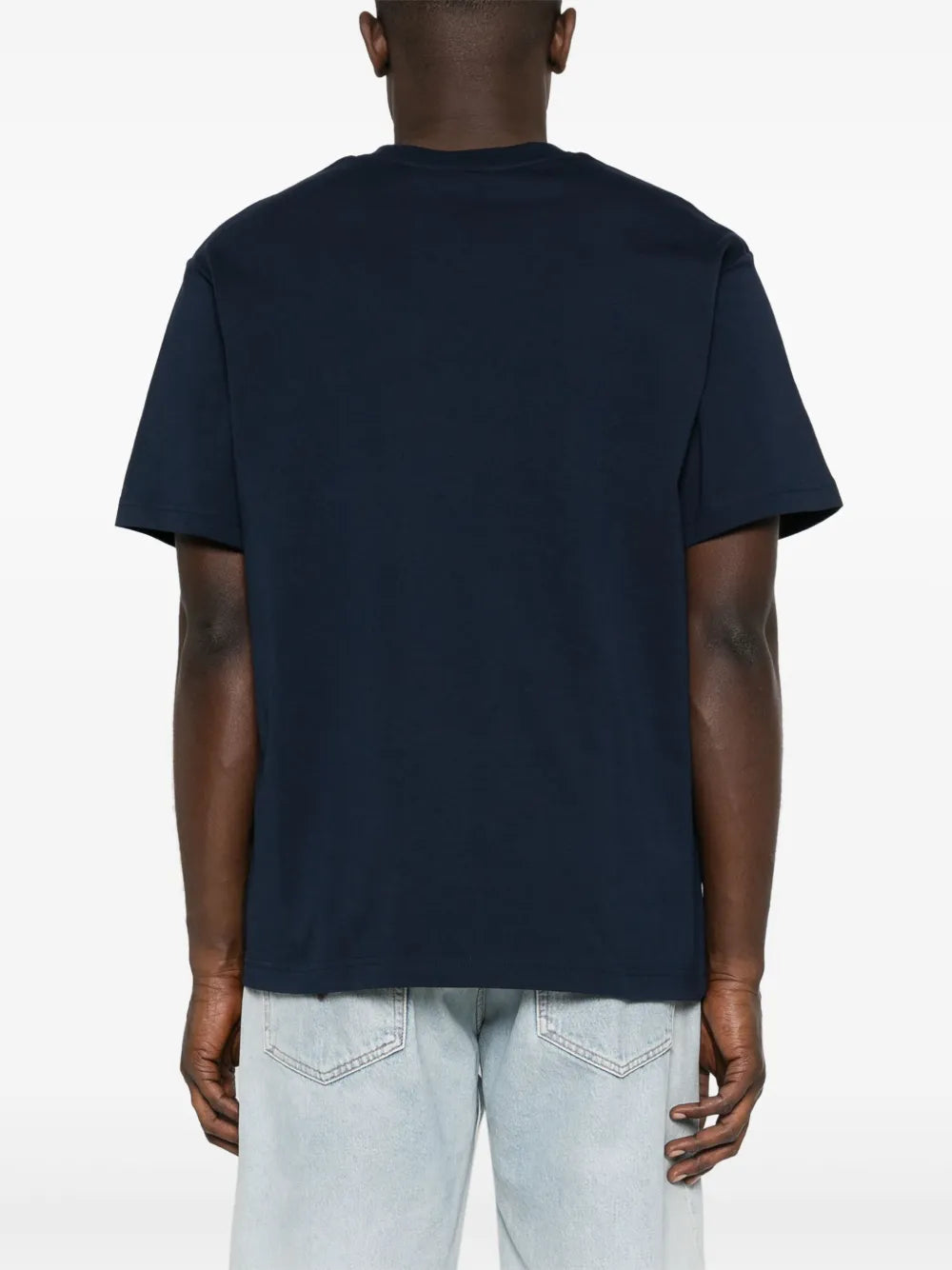 T-shirt de algodão com patch de logo