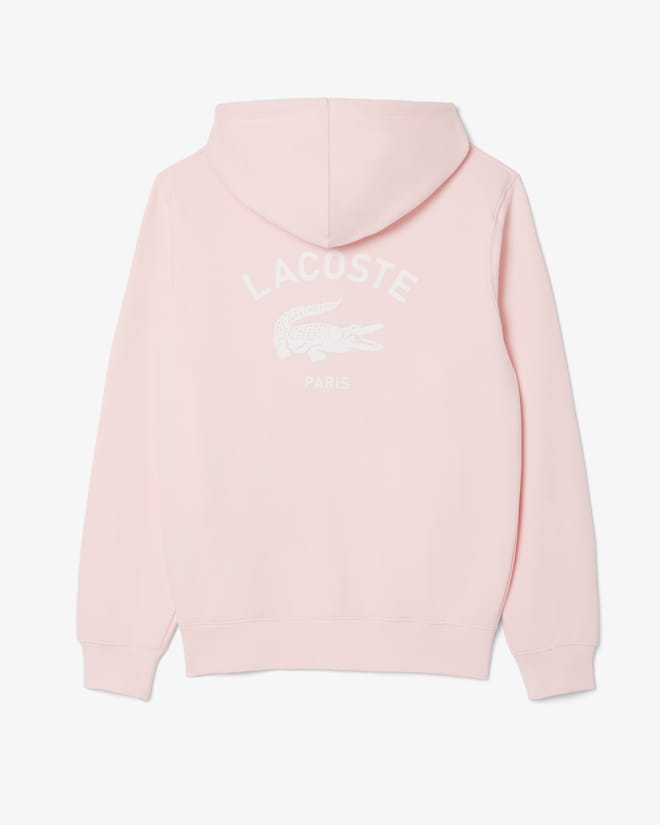 Sweet rosa claro com capuz estampado