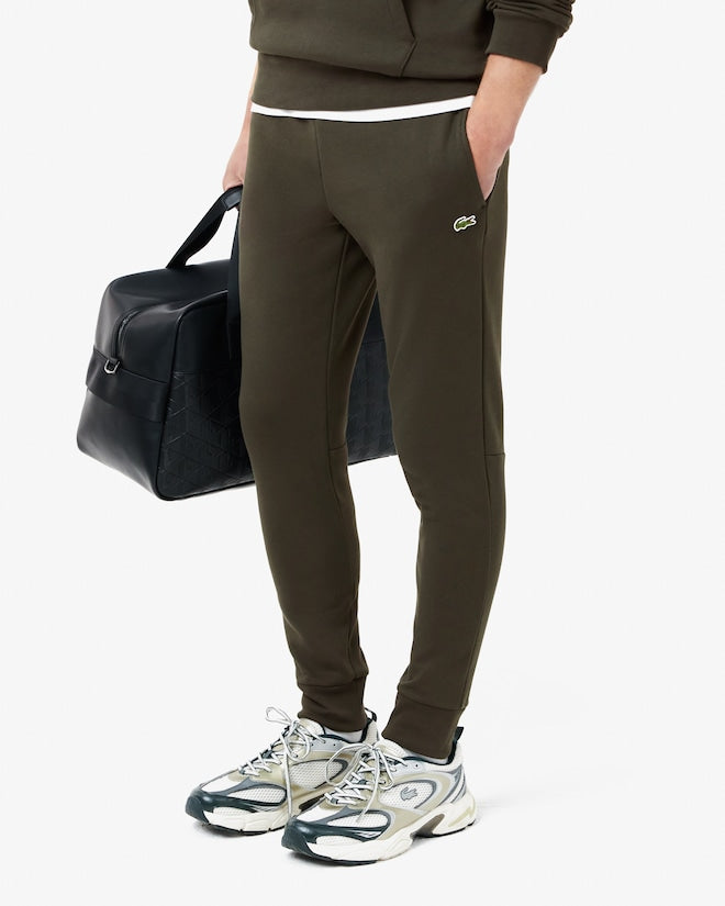 Calça verde musgo slim fit com logo