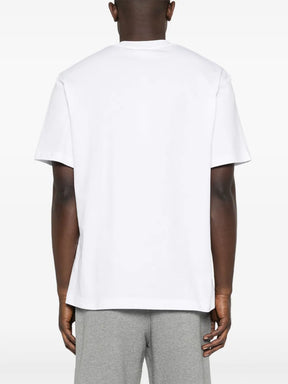 T-shirt de algodão com patch de logo