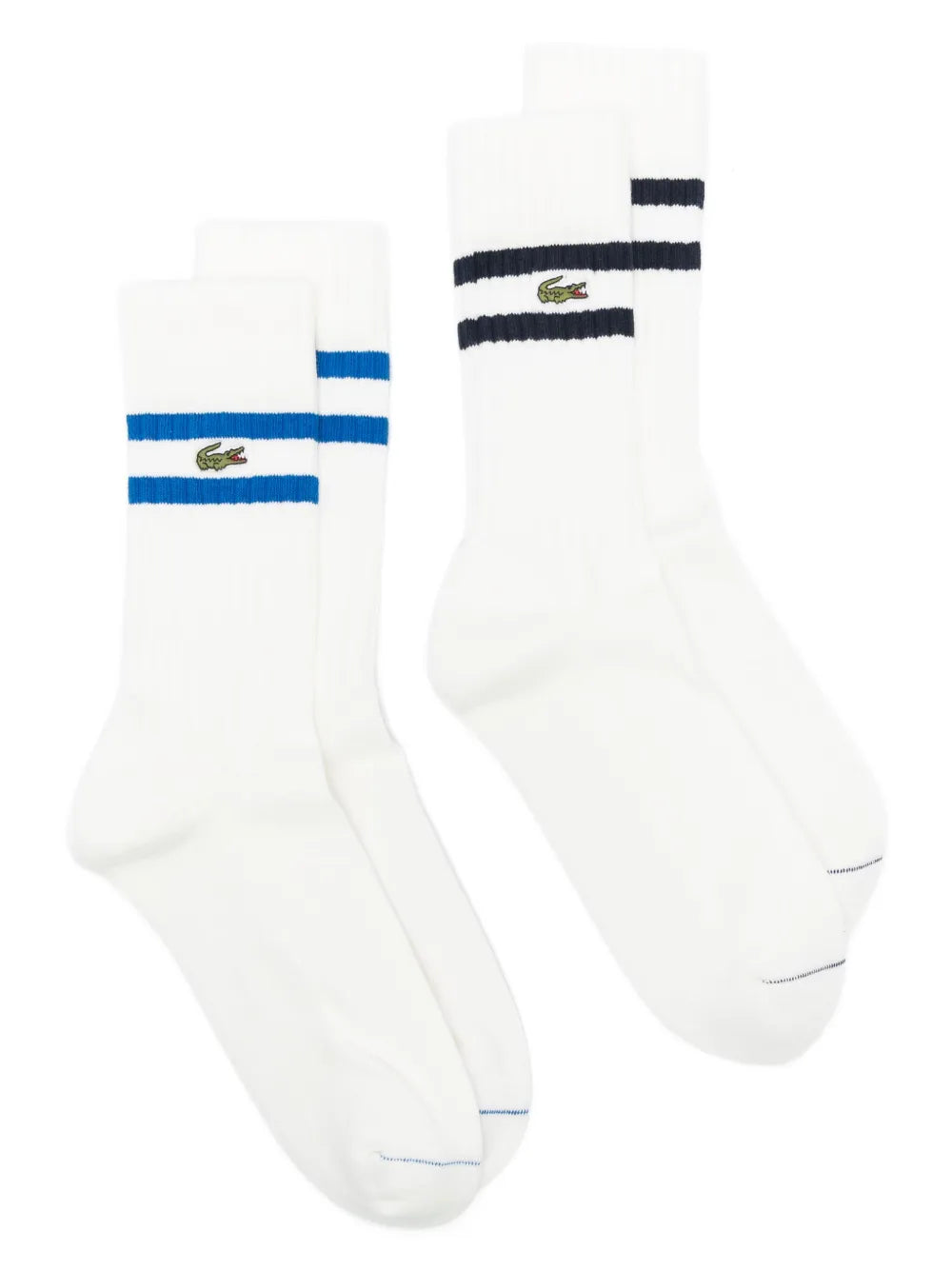 conjunto de dois pares de meias com patch de logotipo