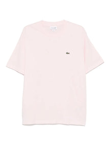 T-shirt de algodão com patch de logo