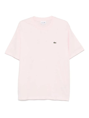 T-shirt de algodão com patch de logo