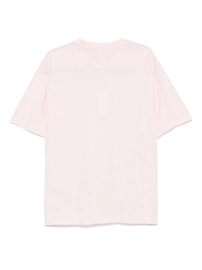 T-shirt de algodão com patch de logo