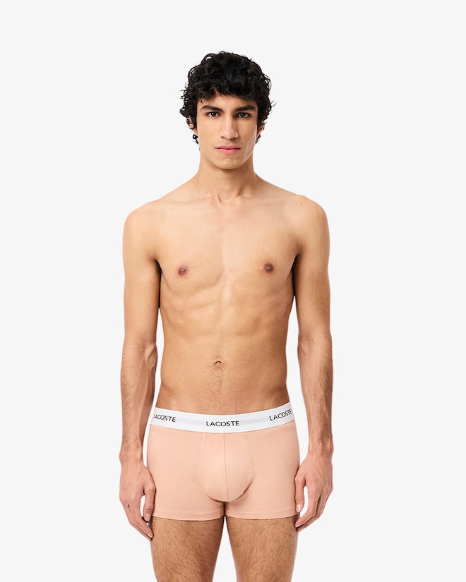 Pacote com 3 cuecas de algodão elástico