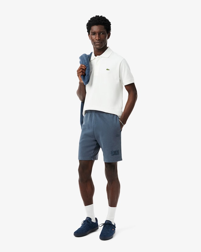 Shorts de lã de algodão lavado