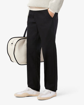 Calças chino de algodão de corte regular