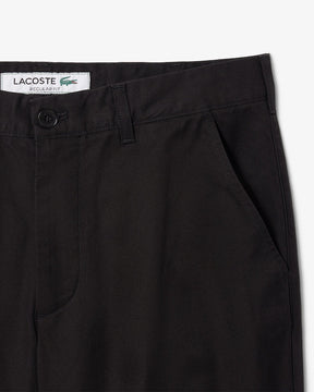 Calças chino de algodão de corte regular