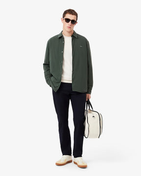 Calça chino de algodão elástico slim fit