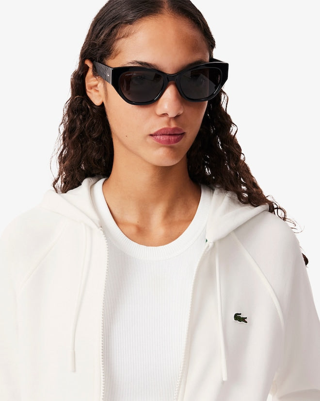 Moletom com capuz e zíper de lã