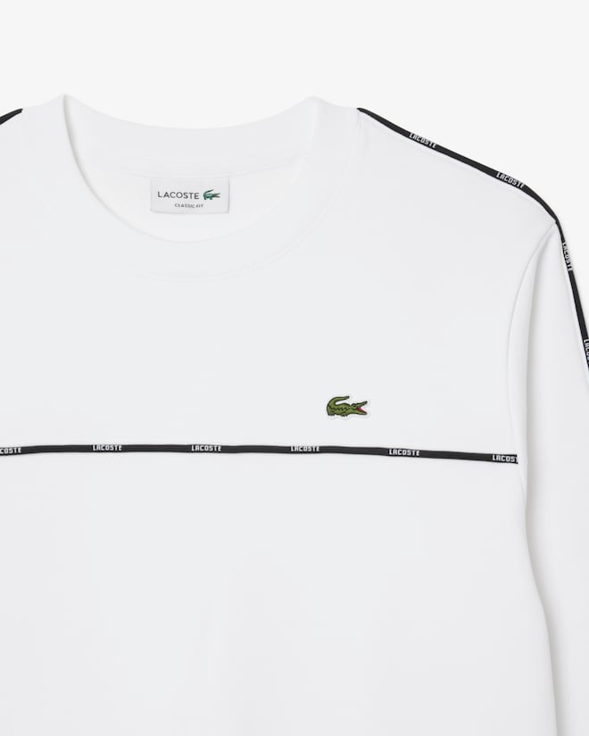 Sweet de lã com acabamento e logotipo